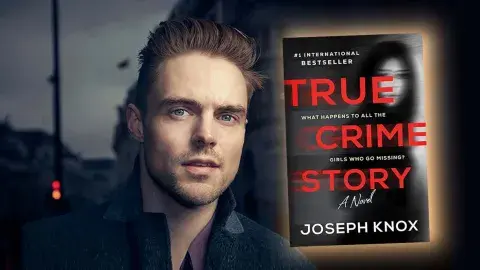 Author Joseph Knox and his latest novel, True Crime Story