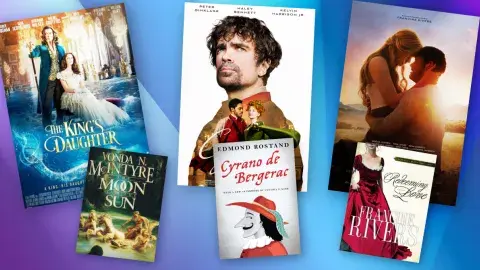Collage of films and their adapted books