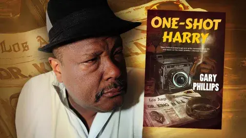 Author Gary Philips and his latest novel, One-Shot Harry