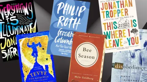 Collage of books adapted to films