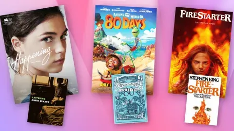 Collage of films adapted from books