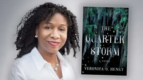 Author Veronica G. Henry and her latest novel, The Quarter Storm 