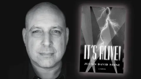 Author Julian David Stone and his latest novel, It’s Alive
