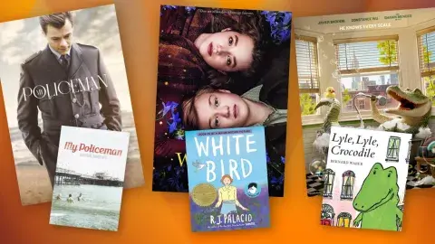 Collage of films adapted from books