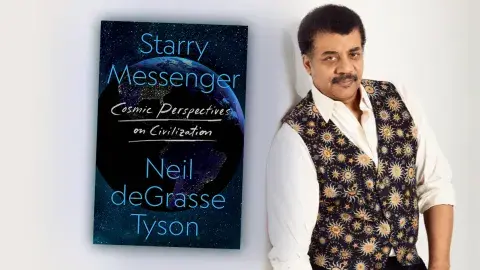 Astrophysicist and author Neil deGrasse Tyson and latest book, Starry Messenger: Cosmic Perspectives on Civilization