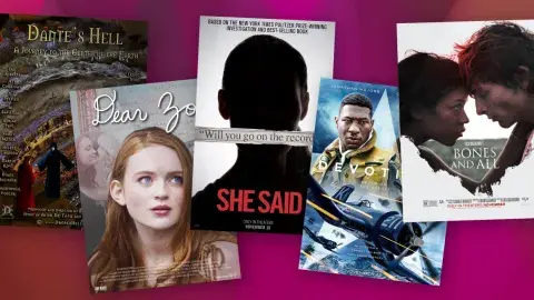 Collage of films adapted from books