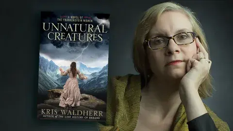 Author Kris Waldherr and her latest novel, Unnatural Creatures: A Novel of the Frankenstein Women