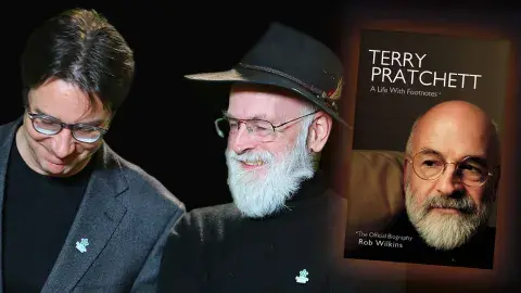 Author Terry Pratchett and his biography of Terry Pratchett
