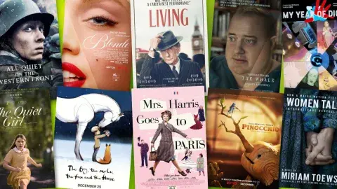 Collage of films adapted from books