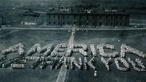 Armenian orphans of the Near East Relief orphanage in Alexandropol (now Gyumri, Armenia)