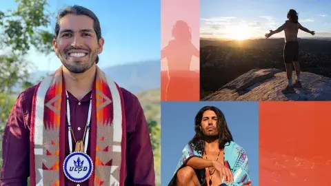 Photo collage of Juan Angel Reynoso