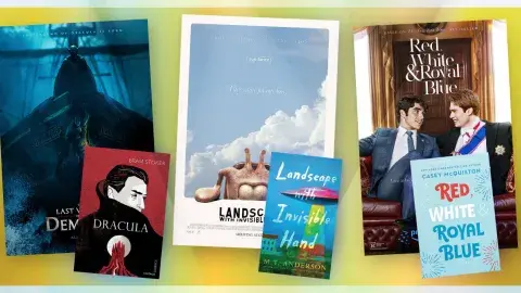 Collage of films and their adapted books