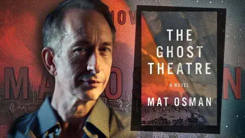 Author Mat Osman and his latest novel, The Ghost Theatre