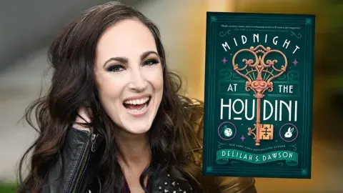 Author Delilah S. Dawson and her latest novel, Midnight at the Houdini
