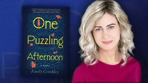 Author Emily Critchley and her debut novel, One Puzzling Afternoon