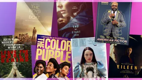 Collage of films adapted from books