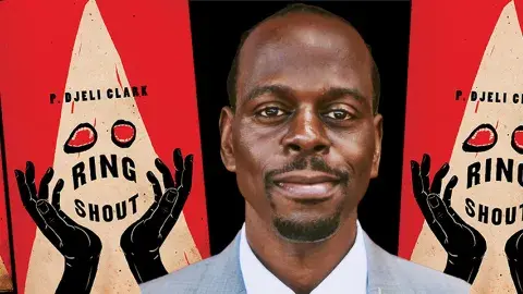 Author P. Djèlí Clark and his latest book, Ring Shout
