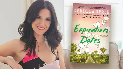 Author Rebecca Serle and her latest novel, Expiration Dates