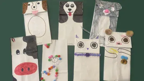 handmade dog puppets