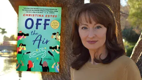 Author Christina Estes and her debut novel, Off the Air