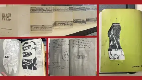 Sample pages from VVV, 246 Little Clouds, The Four Suits, and Every Building on the Sunset Strip