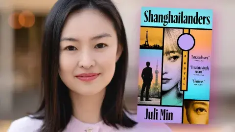 Author Juli Min and her first novel, Shanghailanders
