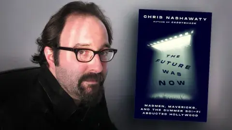 Author Chris Nashawaty and his latest book, The Future Was Now: Madmen, Mavericks, and the Epic Sci-Fi Summer of 1982