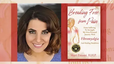 Author Shari Emami and her book, Breaking Free from Pain