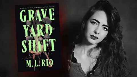 Author M. L. Rio and her first novella, Graveyard Shift