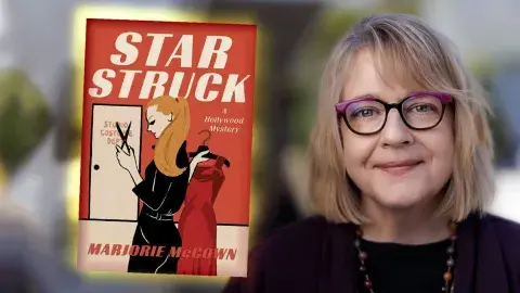 Author Marjorie McCown and her latest novel, Star Struck