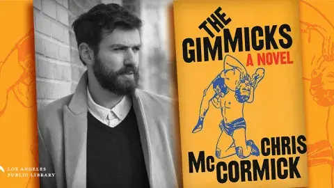 Chris McCormick and his latest book, The Gimmicks