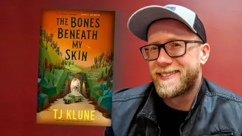 Author T.J. Klune and his latest novel, The Bones Beneath My Skin