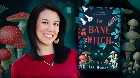 Author Ava Morgyn and her latest novel, The Bane Witch