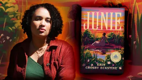 Author Erin Crosby Eckstine and her debut novel, Junie