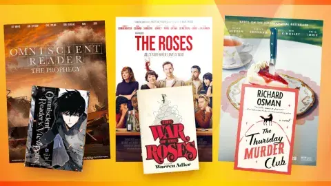 Collage of films adapted from books