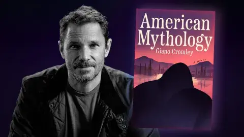 Author Giano Cromley and his latest novel, American Mythology