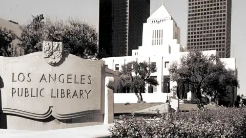 The east lawn and the eastern exterior of Central Library