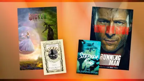 Collage of films and their adapted books