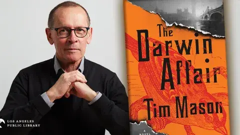 Tim Mason and his first adult novel, The Darwin Affair