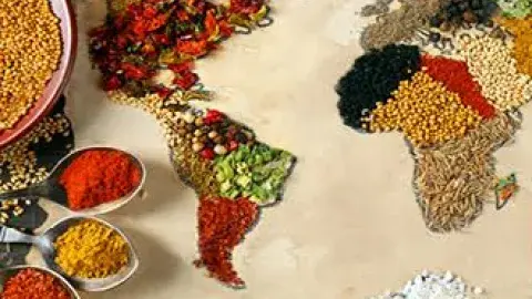 map created with spices