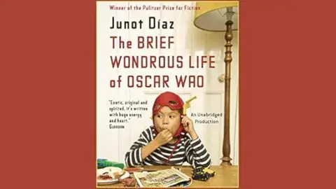 Cover art for "The Brief Wondrous Life of Oscar Wao" by Junot Diaz.