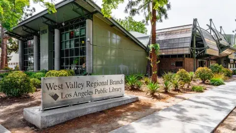 exterior of West Valley Branch Library