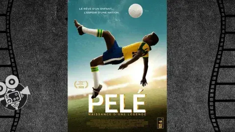 A person kicking a ball