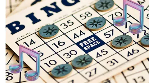 Bingo boards with Music Notes. 