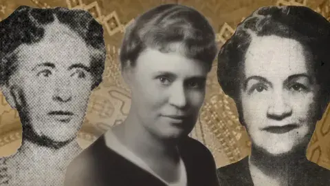 Early directors of Central Library - Helen Theresa Kennedy, Althea Hester Warren and Annebell "Anne" Fraser Leidendeker 