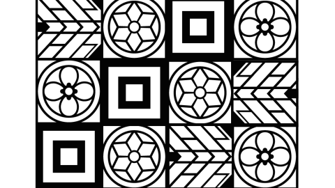 coloring sheet with patterns