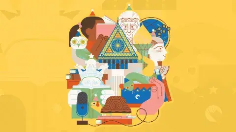 colorful festival poster