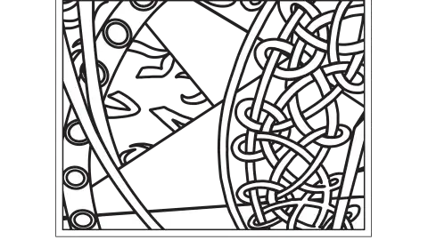 coloring sheet with patterns