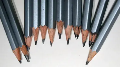 Graphite pencils.