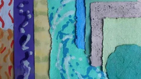 variety of paper in various colors and sizes and shapes